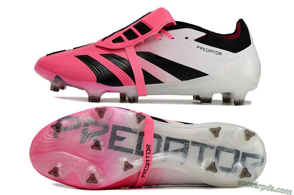 Adidas Predator Elite Foldover Tongue FG Low-Tops Football Boots - Pink/Black/White 0