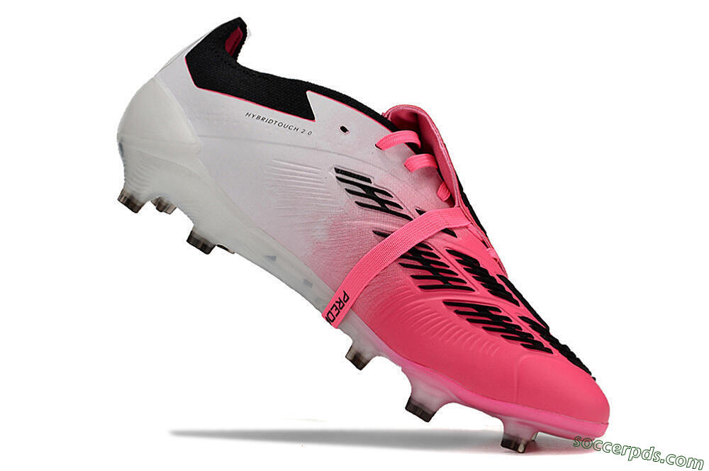 Adidas Predator Elite Foldover Tongue FG Low-Tops Football Boots - Pink/Black/White 4