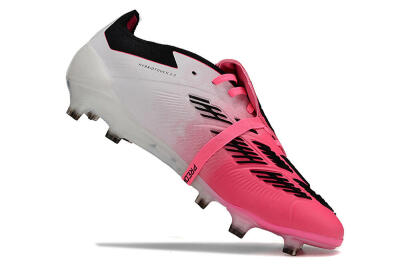 Adidas Predator Elite Foldover Tongue FG Low-Tops Football Boots - Pink/Black/White