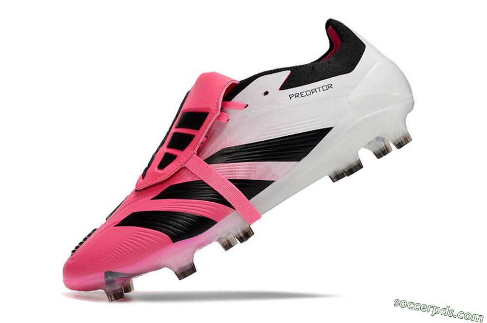 Adidas Predator Elite Foldover Tongue FG Low-Tops Football Boots - Pink/Black/White 5