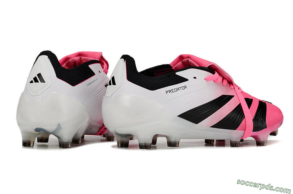 Adidas Predator Elite Foldover Tongue FG Low-Tops Football Boots - Pink/Black/White 6