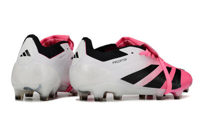 Adidas Predator Elite Foldover Tongue FG Low-Tops Football Boots - Pink/Black/White