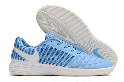 Nike Lunar Gato 2 IC Low-Tops Football Shoes - Blue/White
