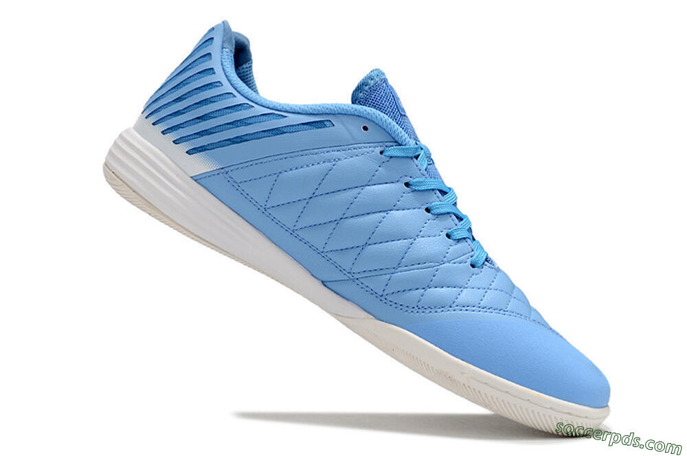 Nike Lunar Gato 2 IC Low-Tops Football Shoes - Blue/White 4
