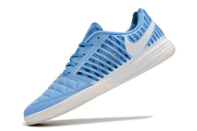 Nike Lunar Gato 2 IC Low-Tops Football Shoes - Blue/White
