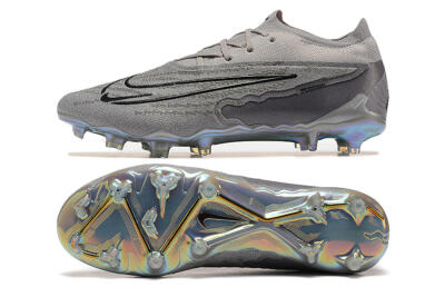 Nike Phantom GX Elite FG Low-Tops Football Boots - Grey/Black/Gold