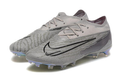 Nike Phantom GX Elite FG Low-Tops Football Boots - Grey/Black/Gold