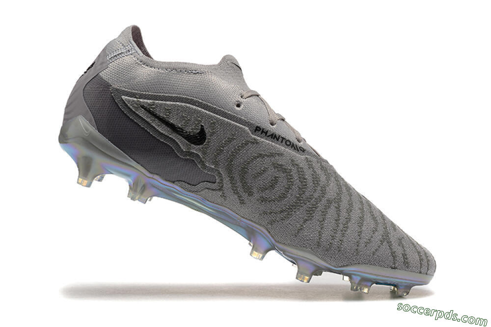 Nike Phantom GX Elite FG Low-Tops Football Boots - Grey/Black/Gold 7