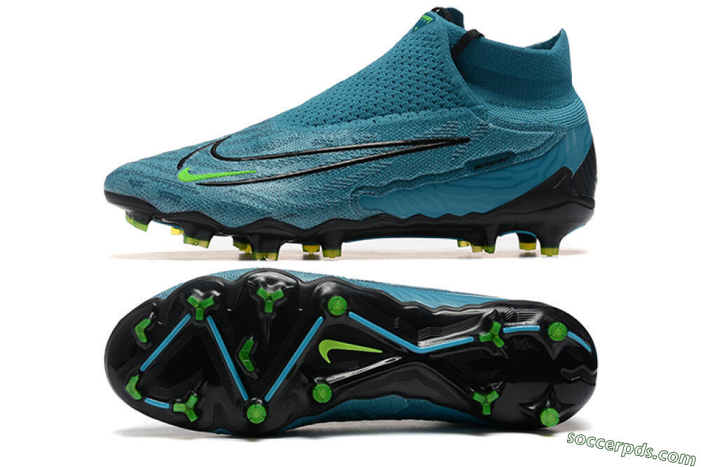Nike Phantom GX Elite FG High-Tops Football Boots - Blue/Black/Yellow 0