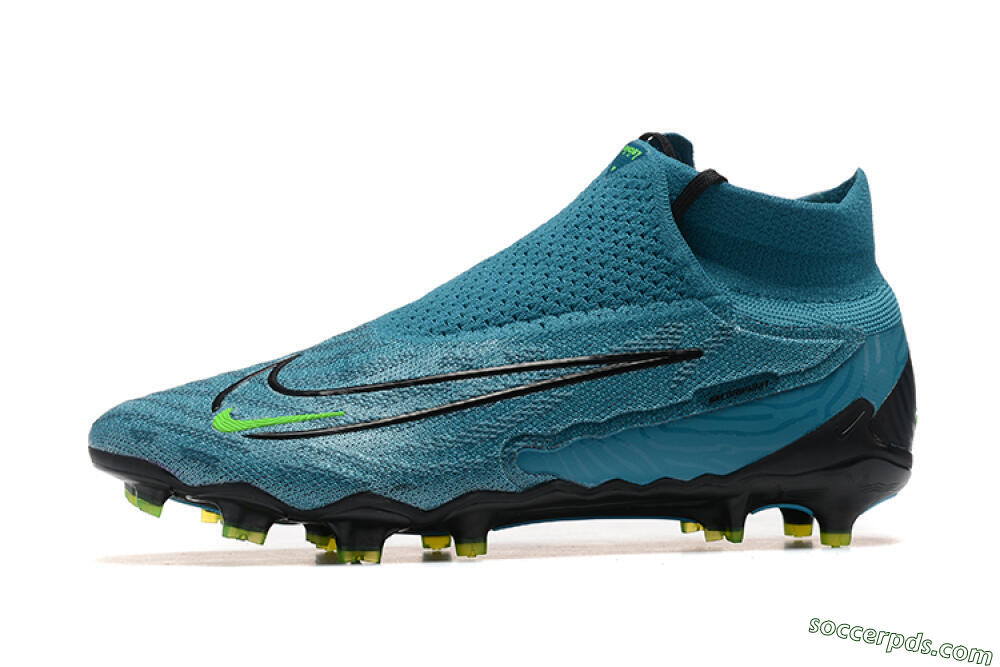 Nike Phantom GX Elite FG High-Tops Football Boots - Blue/Black/Yellow 2