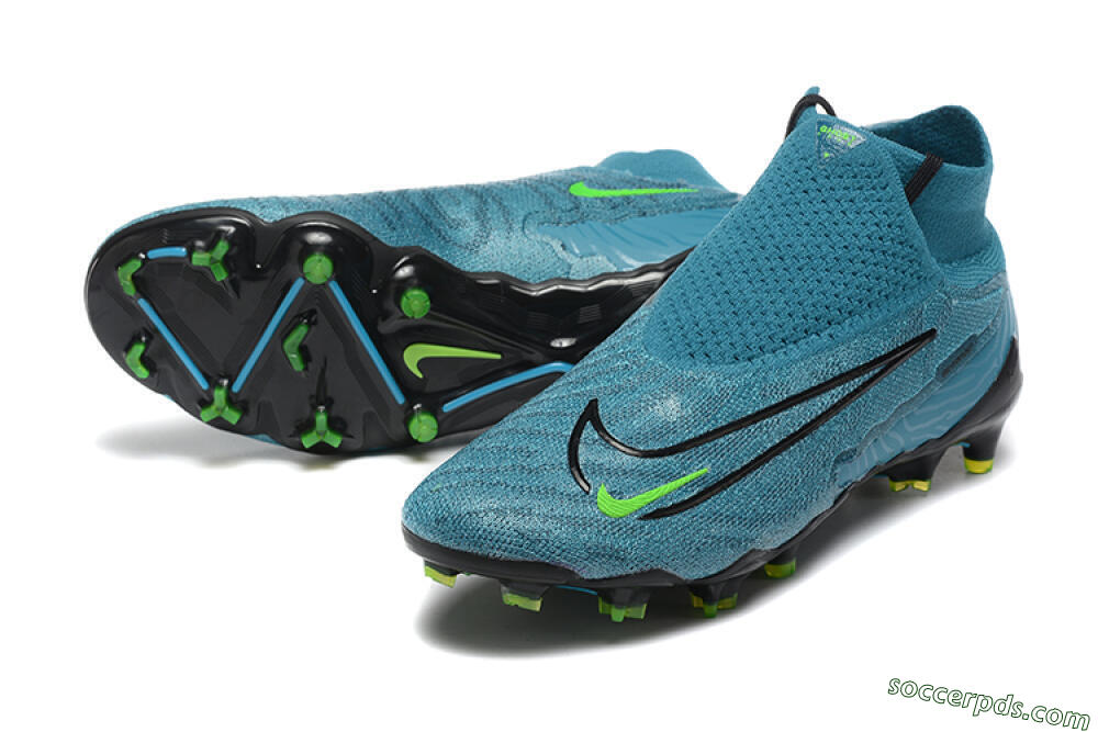 Nike Phantom GX Elite FG High-Tops Football Boots - Blue/Black/Yellow 3
