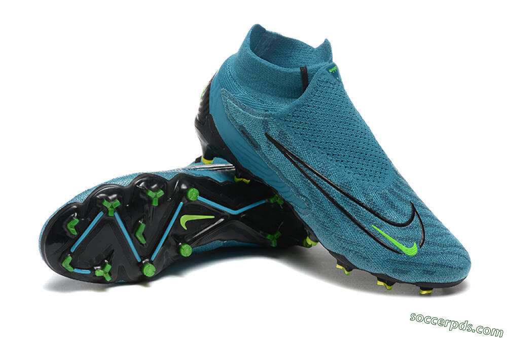 Nike Phantom GX Elite FG High-Tops Football Boots - Blue/Black/Yellow 4
