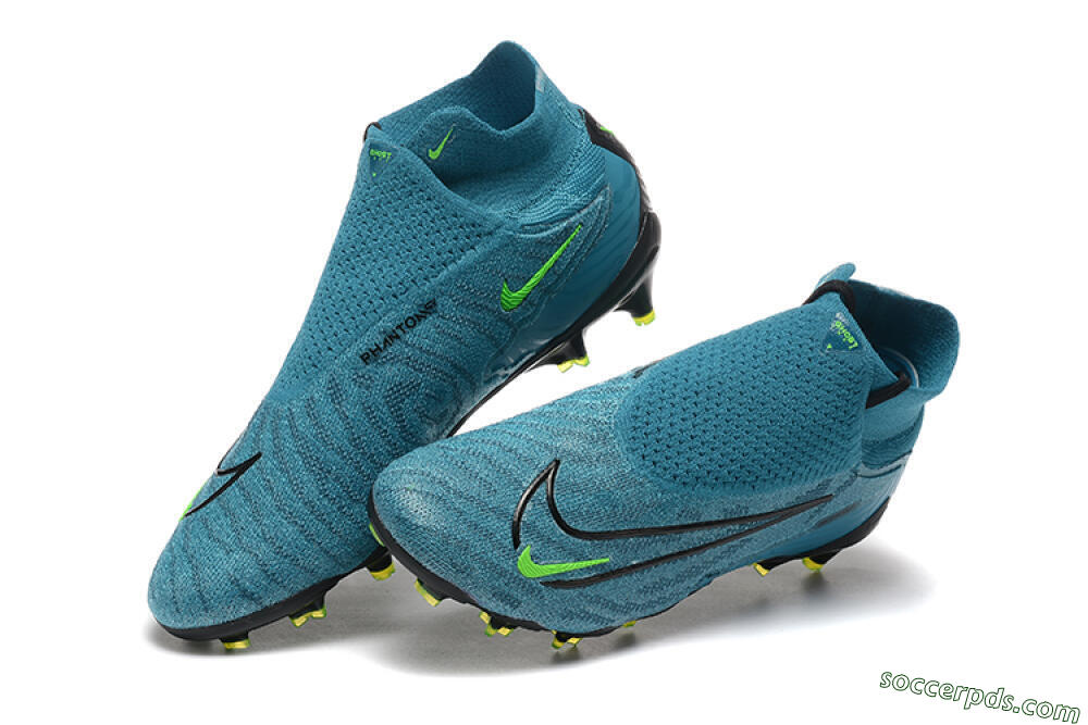 Nike Phantom GX Elite FG High-Tops Football Boots - Blue/Black/Yellow 6