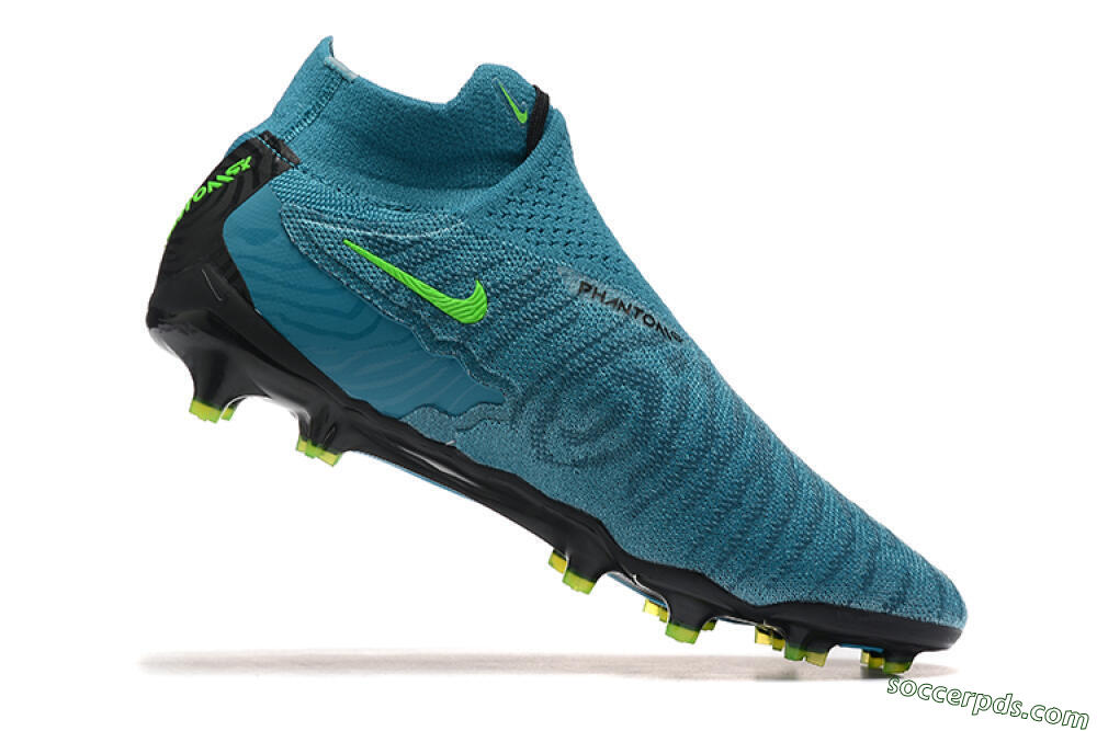 Nike Phantom GX Elite FG High-Tops Football Boots - Blue/Black/Yellow 7