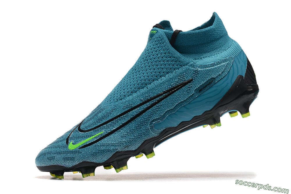 Nike Phantom GX Elite FG High-Tops Football Boots - Blue/Black/Yellow 8