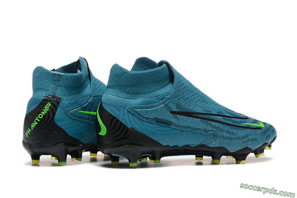 Nike Phantom GX Elite FG High-Tops Football Boots - Blue/Black/Yellow 9