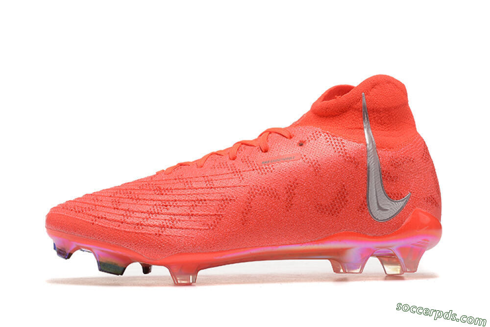 Nike Phantom Luna Elite UN FG High-Tops Football Boots - Red/Silver/Gold 2