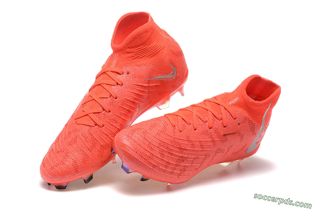 Nike Phantom Luna Elite UN FG High-Tops Football Boots - Red/Silver/Gold 6