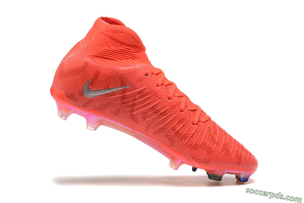 Nike Phantom Luna Elite UN FG High-Tops Football Boots - Red/Silver/Gold 7