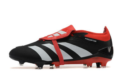 Adidas Predator Elite Foldover Tongue FG Low-Tops Football Boots - Black/White/Red