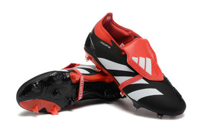 Adidas Predator Elite Foldover Tongue FG Low-Tops Football Boots - Black/White/Red