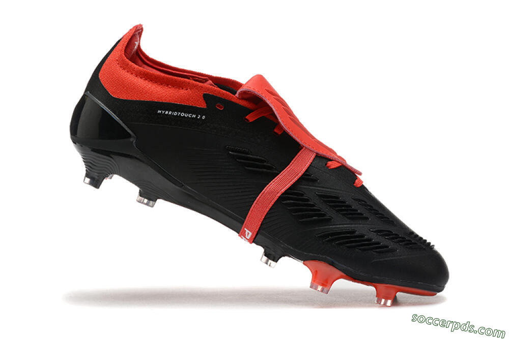 Adidas Predator Elite Foldover Tongue FG Low-Tops Football Boots - Black/White/Red 7