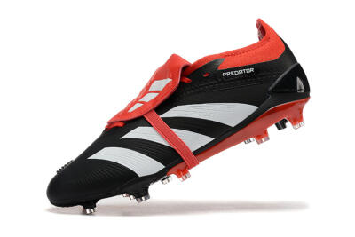 Adidas Predator Elite Foldover Tongue FG Low-Tops Football Boots - Black/White/Red