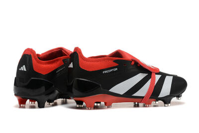 Adidas Predator Elite Foldover Tongue FG Low-Tops Football Boots - Black/White/Red