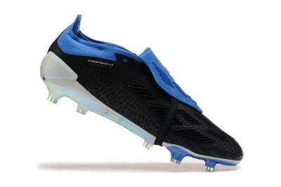 Adidas Predator Elite Foldover Tongue FG Low-Tops Football Boots - Black/White/Blue