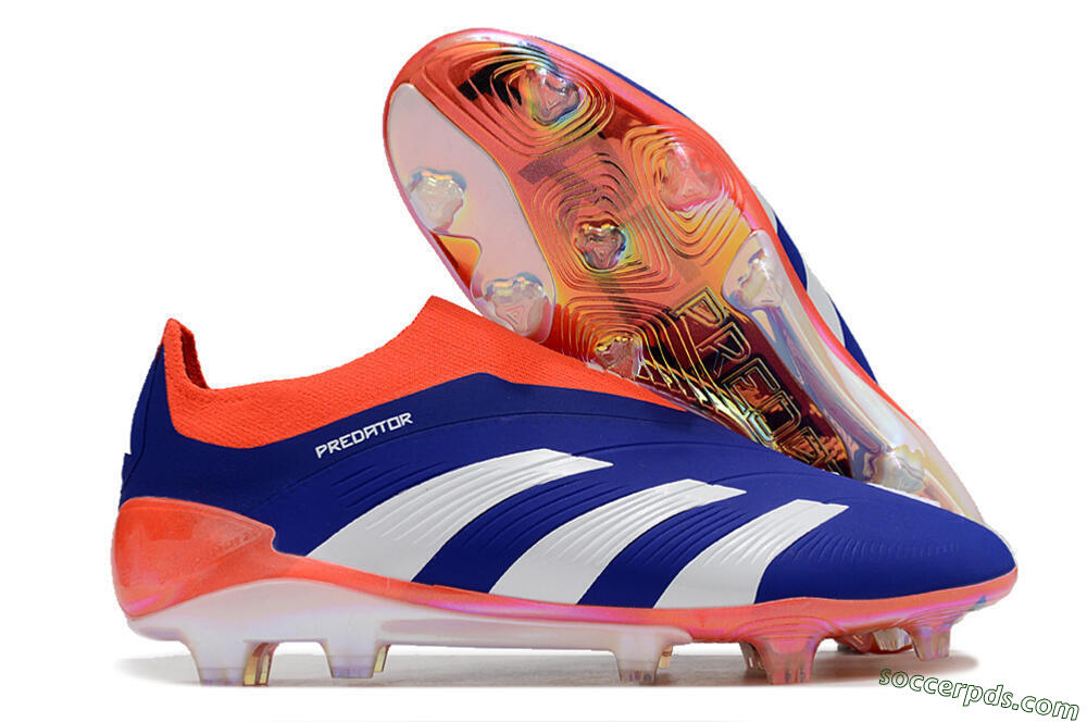 Adidas Predator Accuracy+ FG Low-Tops Football Boots - Blue/White/Red 1