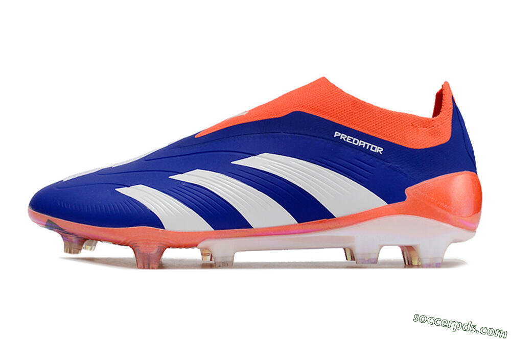 Adidas Predator Accuracy+ FG Low-Tops Football Boots - Blue/White/Red 2