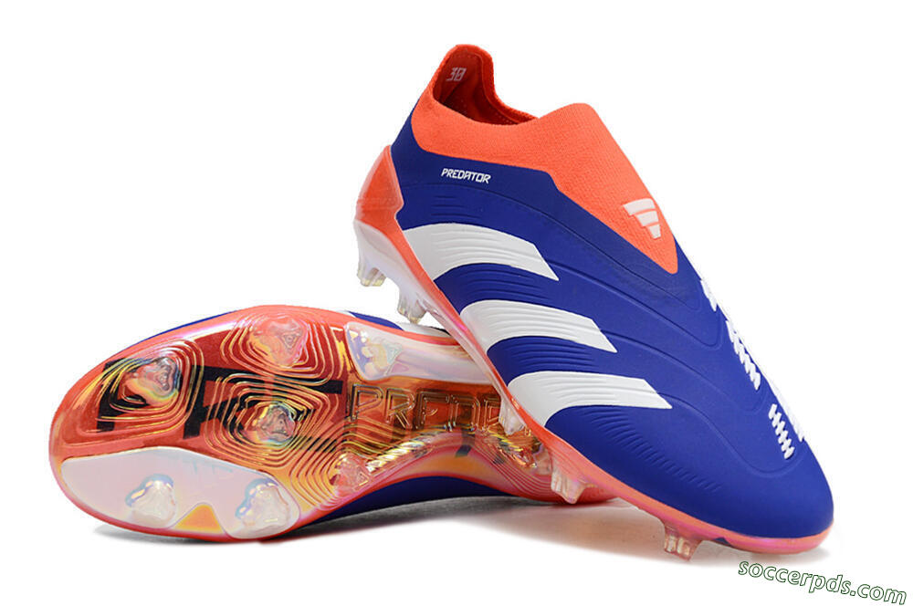 Adidas Predator Accuracy+ FG Low-Tops Football Boots - Blue/White/Red 3