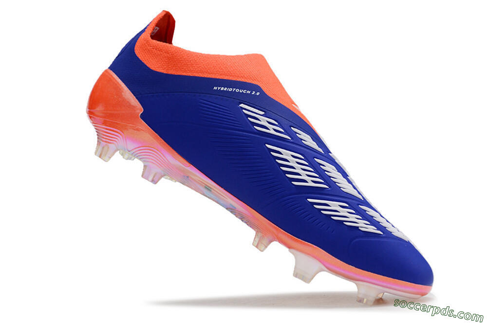 Adidas Predator Accuracy+ FG Low-Tops Football Boots - Blue/White/Red 4