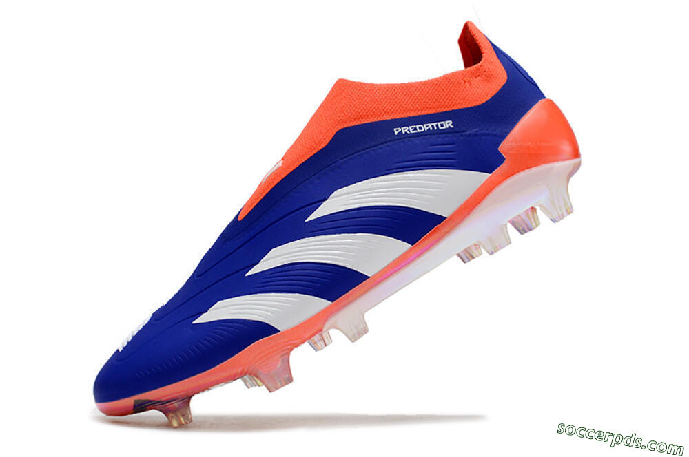 Adidas Predator Accuracy+ FG Low-Tops Football Boots - Blue/White/Red 5