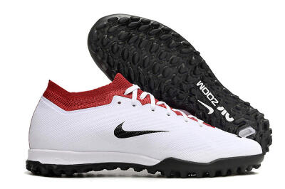 Nike Air Zoom Mercurial Vapor 15 Elite TF Low-Tops Football Shoes - White/Black/Red