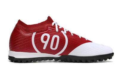 Nike Air Zoom Mercurial Vapor 15 Elite TF Low-Tops Football Shoes - White/Black/Red