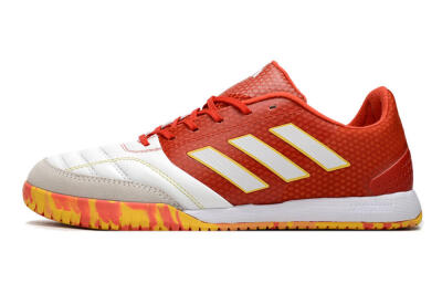 Adidas Top Sala IC Low-Tops Football Shoes - White/Red/Yellow