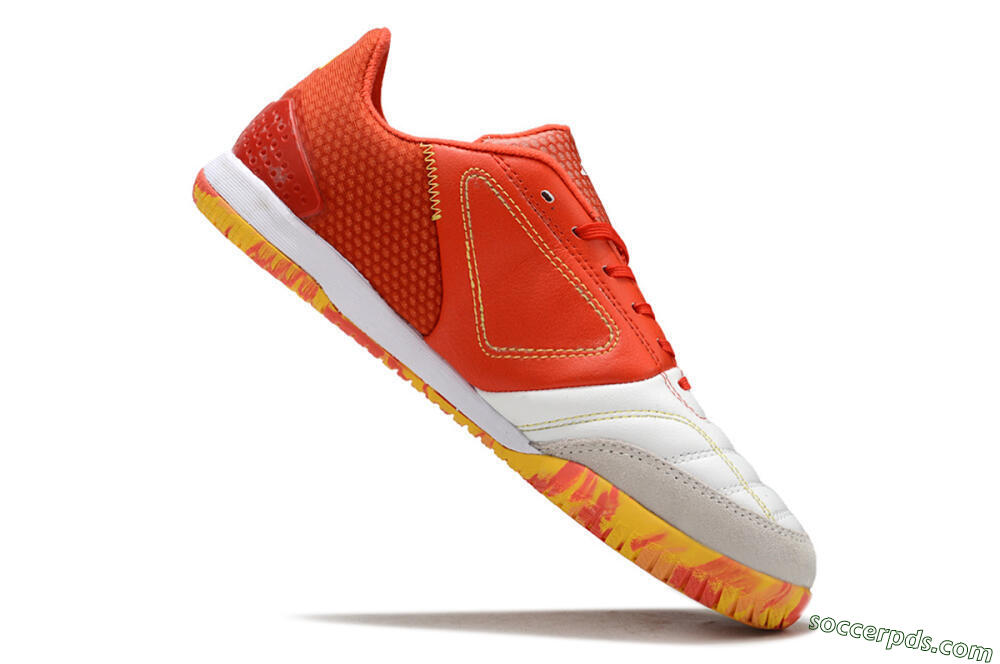 Adidas Top Sala IC Low-Tops Football Shoes - White/Red/Yellow 4