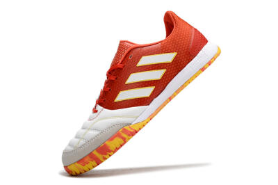 Adidas Top Sala IC Low-Tops Football Shoes - White/Red/Yellow