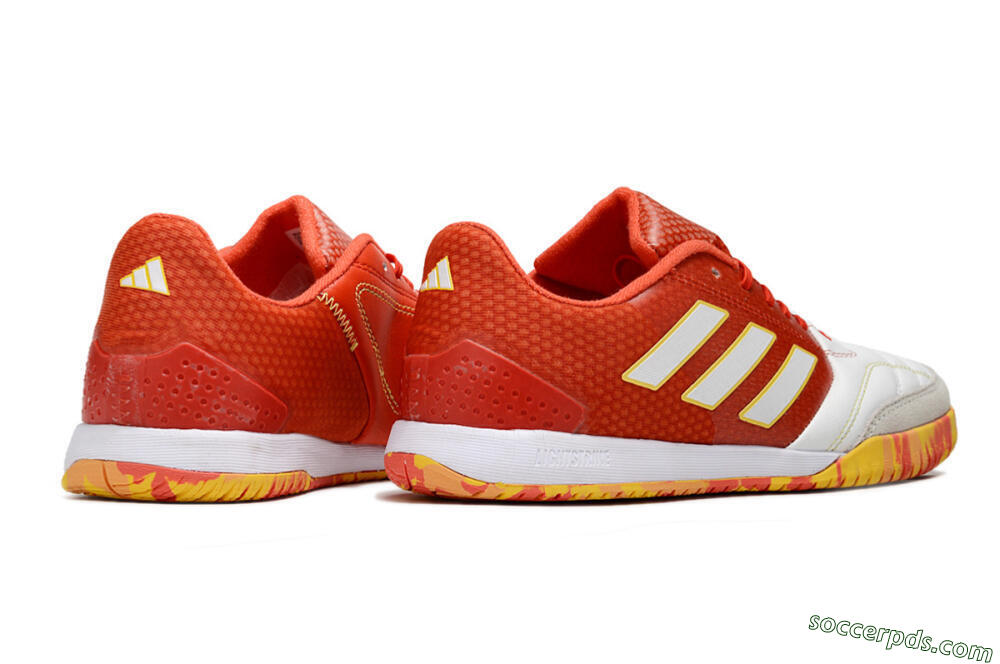 Adidas Top Sala IC Low-Tops Football Shoes - White/Red/Yellow 6
