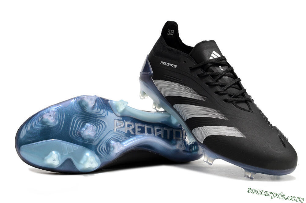 Adidas Predator Accuracy.1 FG Low-Tops Football Boots - Black/Silver/Blue 0