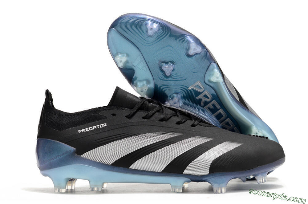 Adidas Predator Accuracy.1 FG Low-Tops Football Boots - Black/Silver/Blue 1