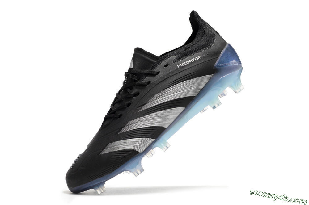Adidas Predator Accuracy.1 FG Low-Tops Football Boots - Black/Silver/Blue 5