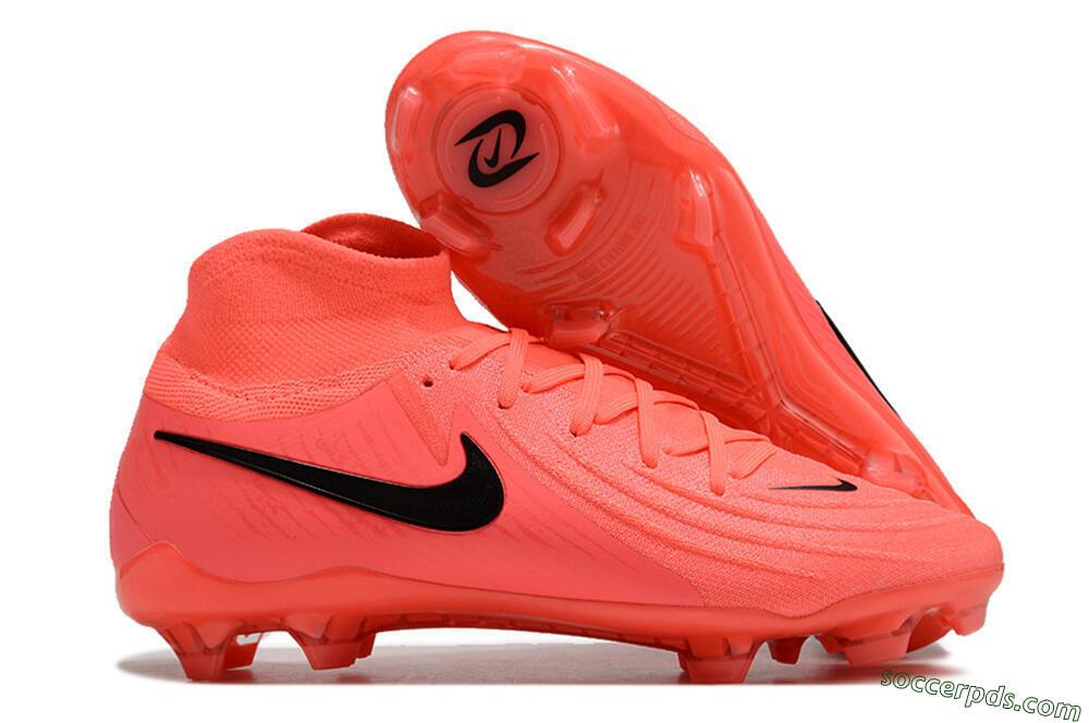Nike Phantom Luna 2 Elite LV8 FG High-Tops Football Boots - Red/Black/Pink 1