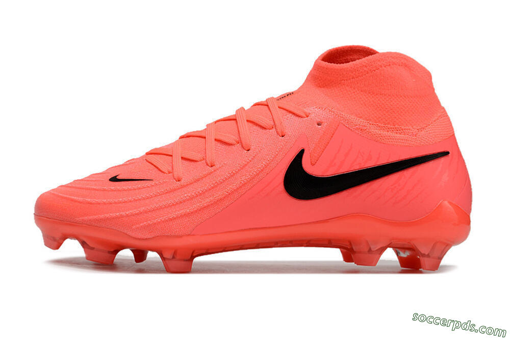 Nike Phantom Luna 2 Elite LV8 FG High-Tops Football Boots - Red/Black/Pink 2