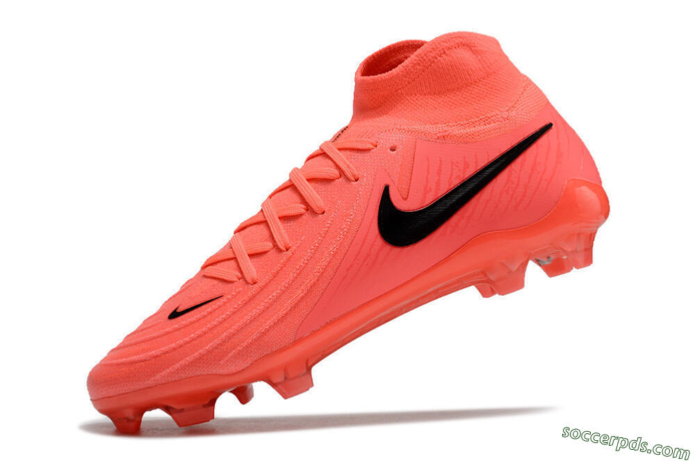 Nike Phantom Luna 2 Elite LV8 FG High-Tops Football Boots - Red/Black/Pink 5