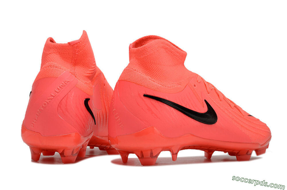 Nike Phantom Luna 2 Elite LV8 FG High-Tops Football Boots - Red/Black/Pink 6