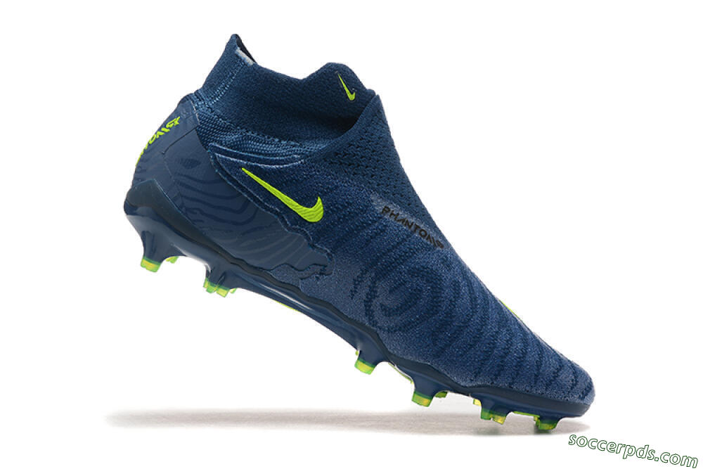 Nike Phantom GX Elite FG High-Tops Football Boots - Blue/Yellow 7