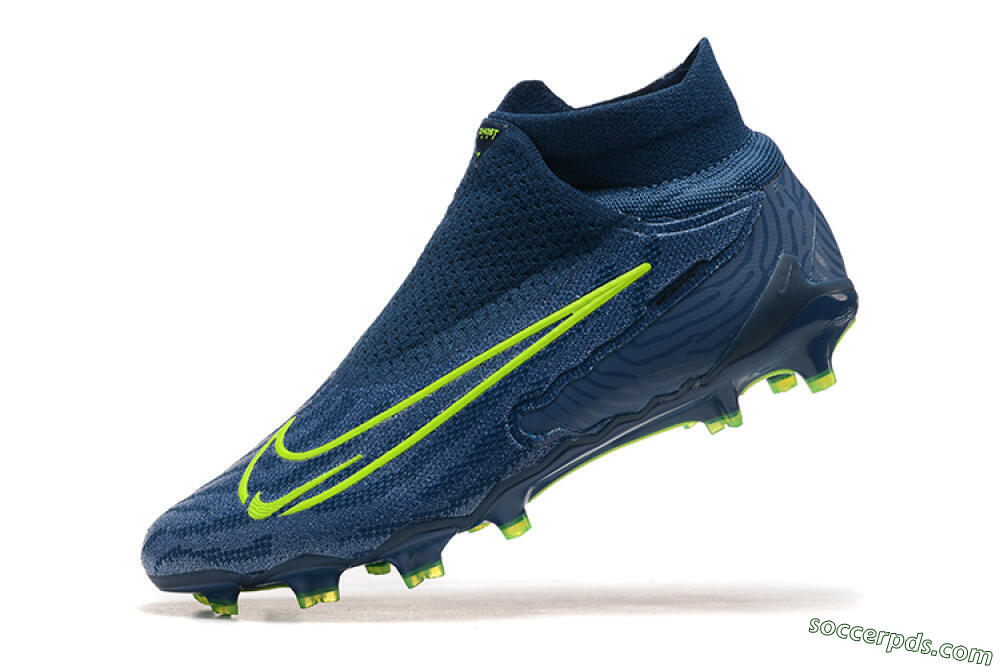 Nike Phantom GX Elite FG High-Tops Football Boots - Blue/Yellow 8