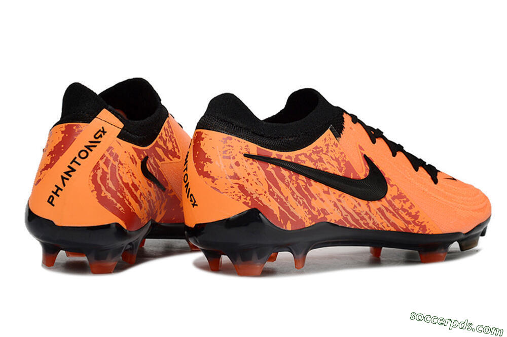 Nike Phantom Luna Elite FG Low-Tops Football Boots - Orange/Red/Black 6